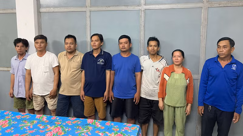 Các đối tượng có liên quan đến vụ việc.