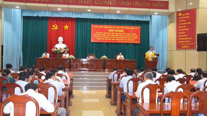 Sắp xếp tổ chức bộ máy ở Tiền Giang quyết liệt nhưng phải bảo đảm tính hiệu quả.