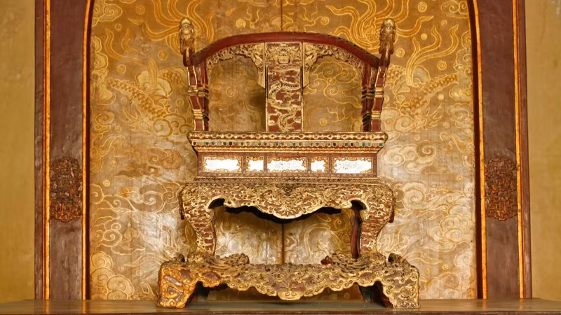 Ngai vua triều Nguyễn tại Di tích Cố đô Huế. (Ảnh: Cục Di sản văn hóa)