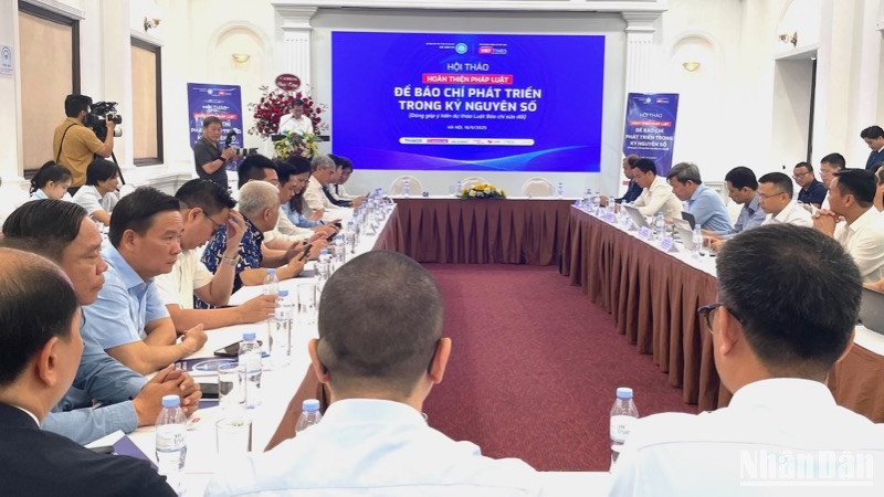 Hội thảo lấy ý kiến đóng góp vào Dự thảo Luật Báo chí (sửa đổi). 