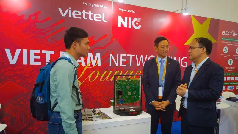 Khu kết nối riêng của Việt Nam tại triển lãm. (Ảnh: NIC)