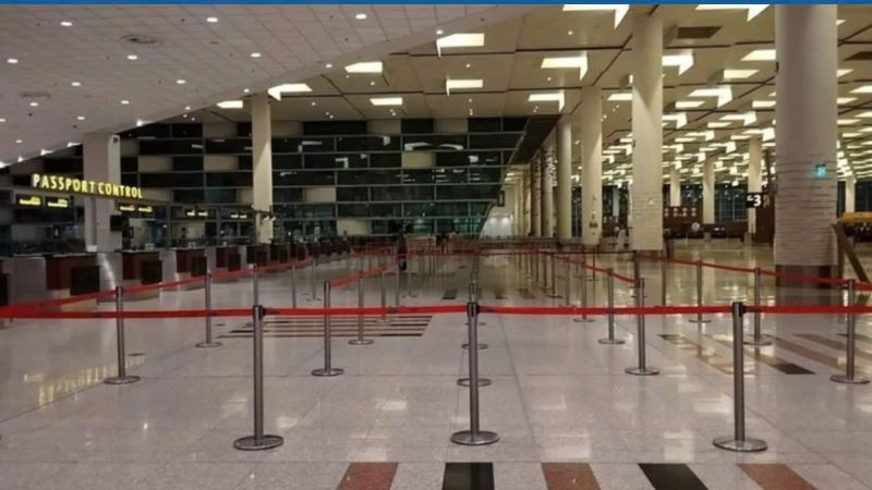 Sân bay quốc tế Islamabad (Pakistan) đóng cửa ngày 7/5/2025. (Ảnh: THX/TTXVN)