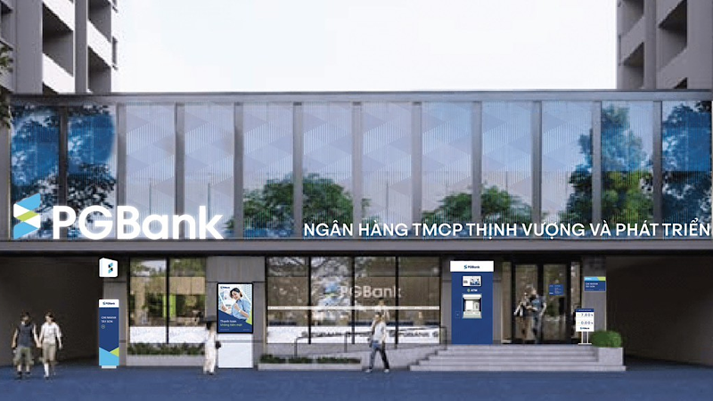 Hình ảnh một điểm giao dịch điển hình của PGBank trong nhận diện mới