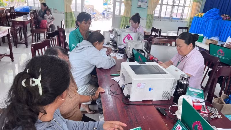 Điểm giao dịch xã của Ngân hàng Chính sách xã hội tỉnh Ninh Thuận.