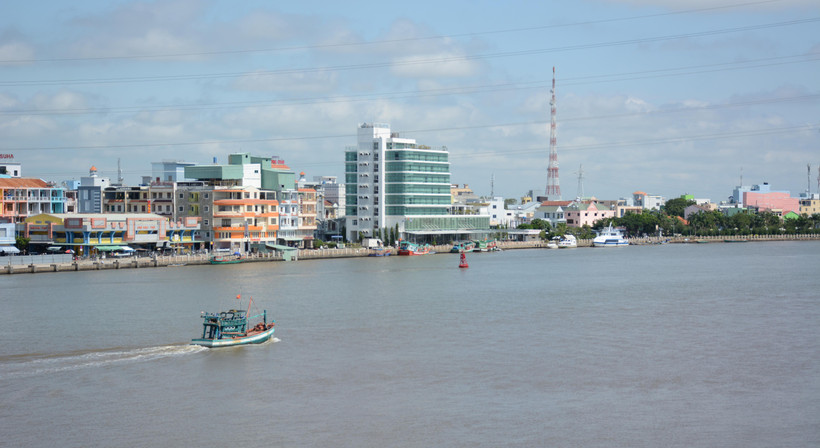 Một góc thành phố Hà Tiên, tỉnh Kiên Giang. 