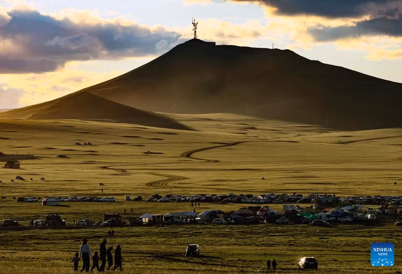 Quang cảnh lúc sẩm tối của Nalaikh ở Ulan Bator, Mông Cổ. (Ảnh minh họa: Tân Hoa xã)