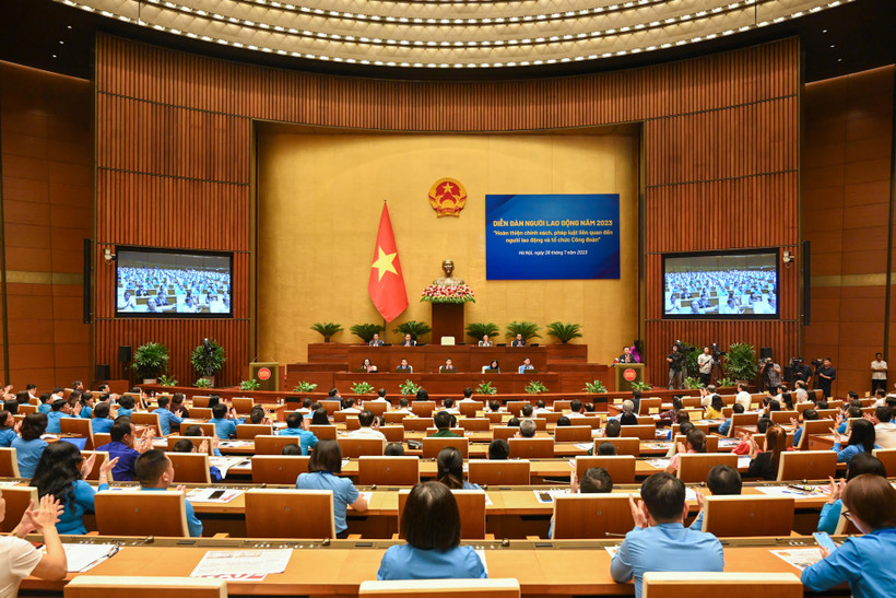 Diễn đàn Người lao động năm 2023 được tổ chức theo sáng kiến của Tổng Liên đoàn Lao động Việt Nam nhân kỷ niệm 94 năm Ngày thành lập Công đoàn Việt Nam (28/7/1929-28/7/2023).