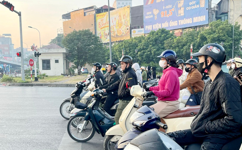 Khu vực Hà Nội sáng và đêm trời lạnh. (Ảnh: Đ.T)