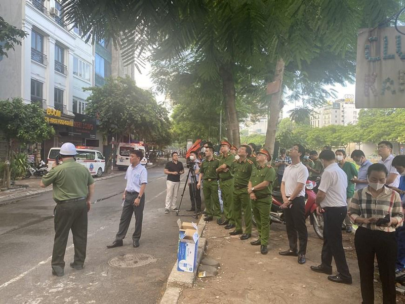 Hiện trường vụ cháy. (Ảnh: TTXVN)