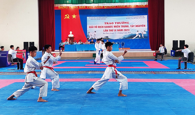 Các vận động viên sổi nổi tranh tài tại giải.