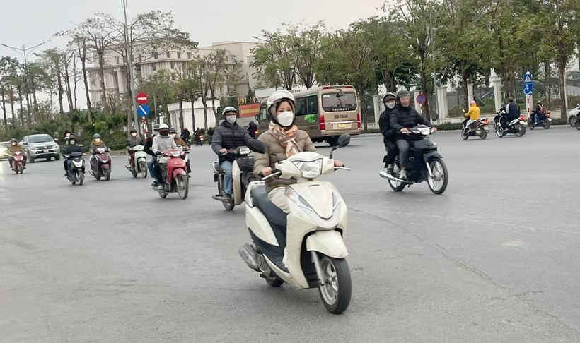 Miền bắc rét đậm, rét hại. (Ảnh: Đ.T)