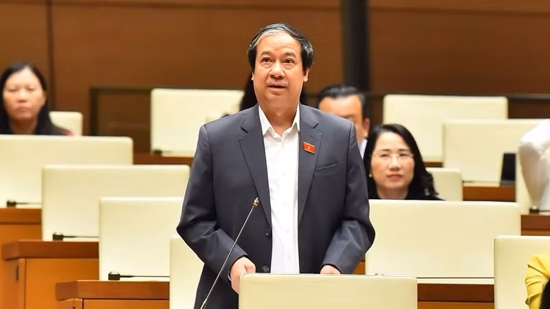 Bộ trưởng Giáo dục và Đào tạo Nguyễn Kim Sơn (Ảnh: Thuỷ Nguyên). 