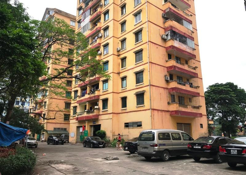 Chung cư trên địa bàn quận Hoàng Mai. (Ảnh: Ngọc Anh) 