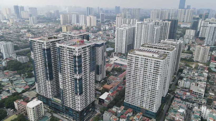 Chung cư đường Nguyễn Tuân (Hà Nội) tăng giá.