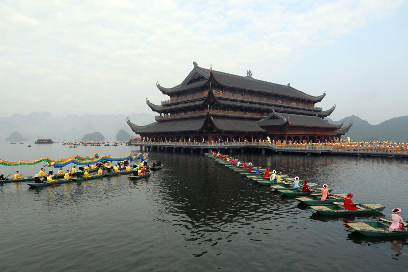 Đại lễ Phật đản Vesak 2019 tại chùa Tam Chúc, Hà Nam. Ảnh: Duy Linh