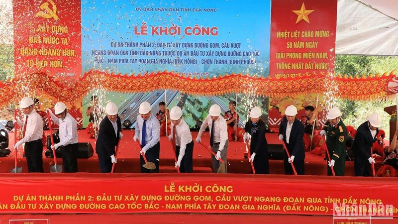 Tỉnh Đắk Nông tổ chức Lễ khởi công Dự án thành phần 2 cao tốc Gia Nghĩa (Đắk Nông)- Chơn Thành (Bình Phước).