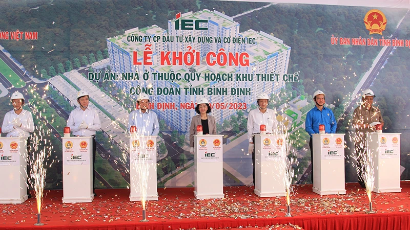 Dự án nhà ở thuộc Khu thiết chế công đoàn tỉnh Bình Định với mục tiêu xây dựng khu nhà ở dành riêng cho công nhân, đoàn viên công đoàn, người lao động đang làm việc trong các khu công nghiệp.