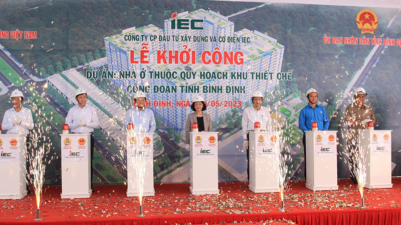 Dự án nhà ở thuộc Khu thiết chế công đoàn tỉnh Bình Định với mục tiêu xây dựng khu nhà ở dành riêng cho công nhân, đoàn viên công đoàn, người lao động đang làm việc trong các khu công nghiệp.