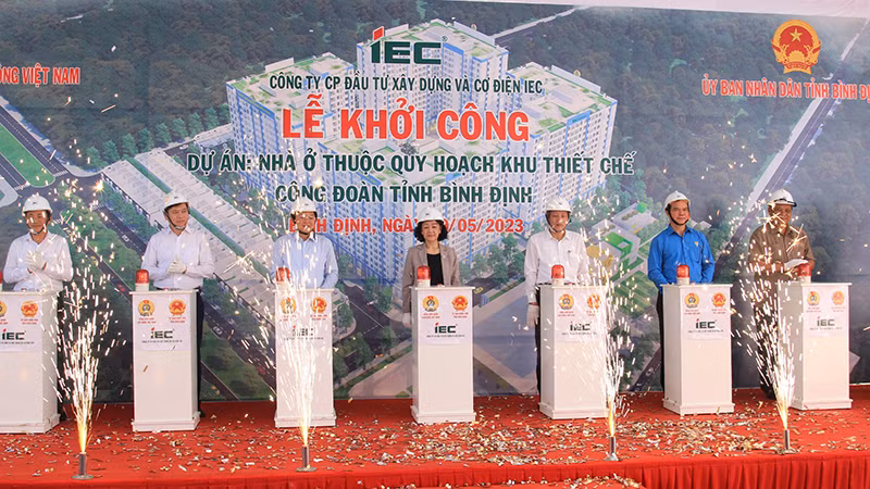 Dự án nhà ở thuộc Khu thiết chế công đoàn tỉnh Bình Định với mục tiêu xây dựng khu nhà ở dành riêng cho công nhân, đoàn viên công đoàn, người lao động đang làm việc trong các khu công nghiệp.