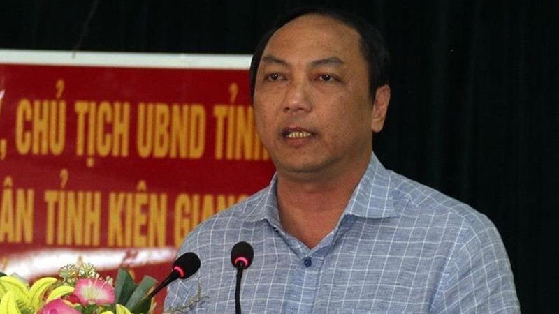 Chủ tịch Ủy ban nhân dân tỉnh Kiên Giang Lâm Minh Thành. (Ảnh: TTXVN)