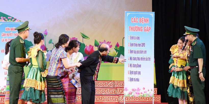 Phần dự thi của đội thi Bộ đội Biên phòng Hà Tĩnh tại vòng chung kết Hội thi "Dân vận khéo" tỉnh Hà Tĩnh năm 2024.