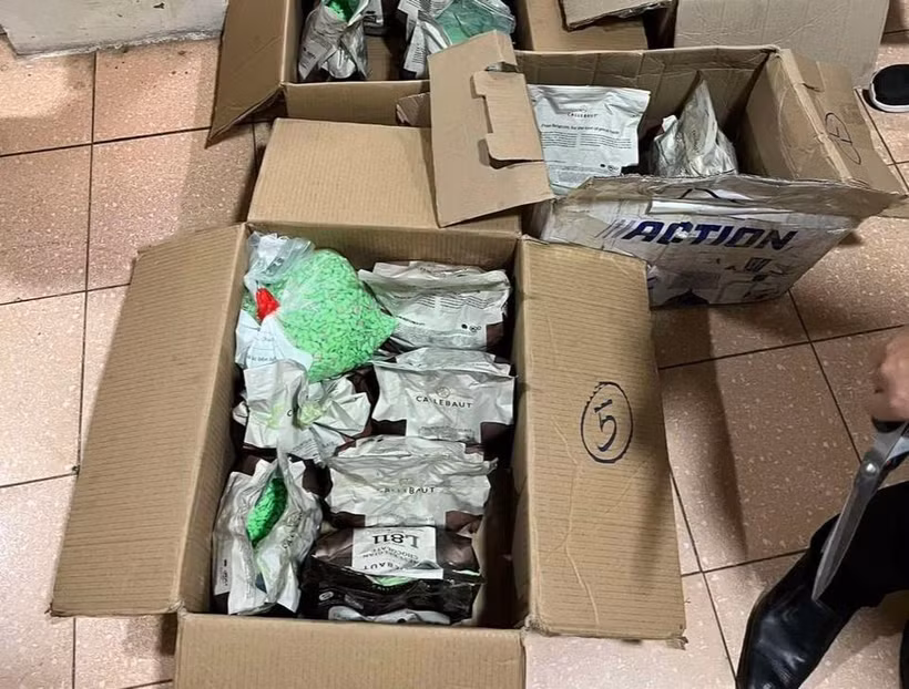 Gần 60kg ma túy các loại do Hải quan Hà Nội thu giữ trong một vụ án xảy ra tháng 1/2023.