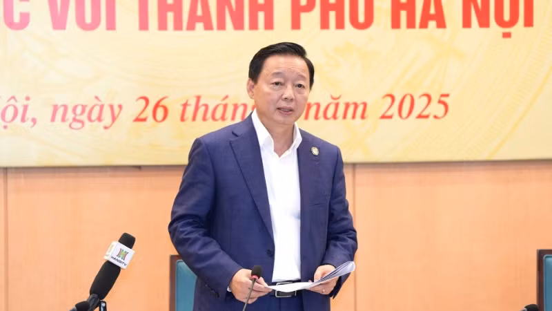 Phó Thủ tướng Trần Hồng Hà chỉ đạo tại Hội nghị. (Ảnh: PHẠM LINH)