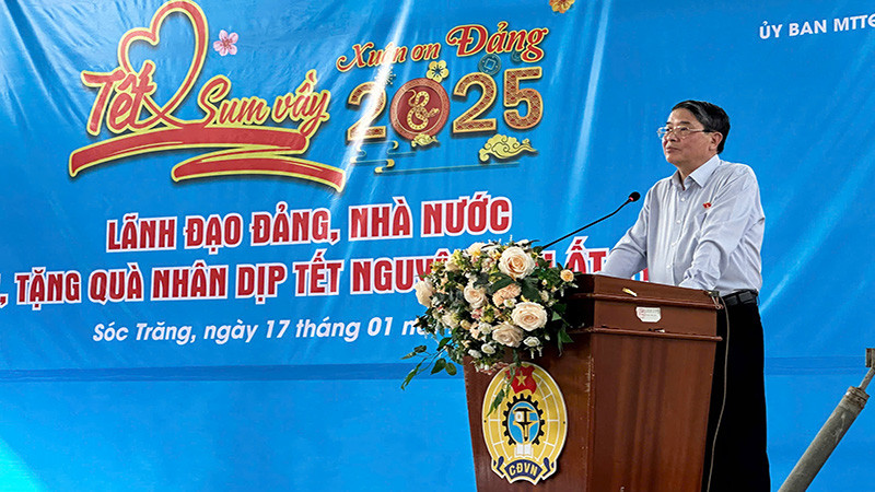Phó Chủ tịch Quốc Hội Nguyễn Đức Hải chúc Tết tại Sóc Trăng.