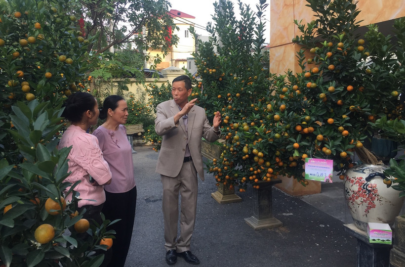 Khách tham quan đến với các tác phẩm tham gia Hội thi. 