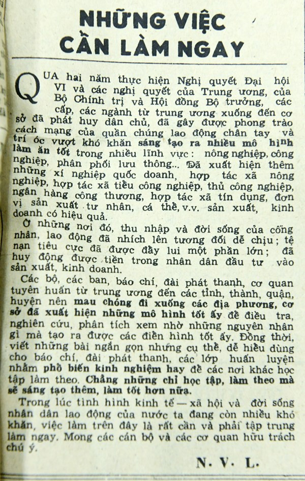 Những việc cần làm ngay (Bài 24)