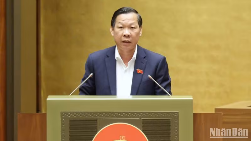 Chủ nhiệm Ủy ban Kinh tế và Tài chính của Quốc hội Phan Văn Mãi. (Ảnh: DUY LINH) 