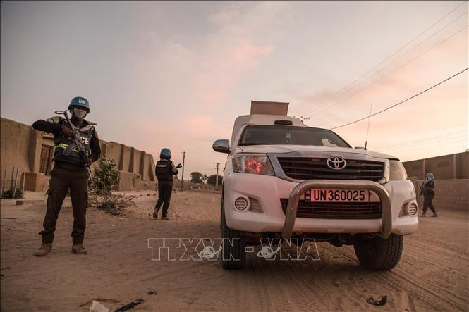 Lực lượng MINUSMA tuần tra tại Timbuktu, Mali. (Ảnh tư liệu: AFP/TTXVN)