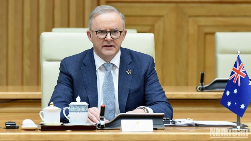 Thủ tướng Australia Anthony Albanese. (Ảnh: TRẦN HẢI)