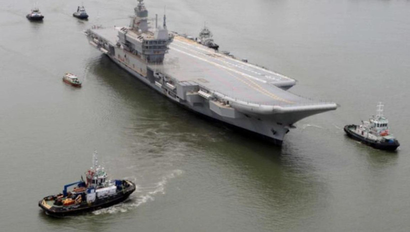 Tàu sân bay Vikrant của Ấn Độ. (Ảnh: Tân Hoa Xã)