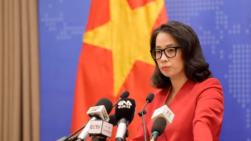 Người phát ngôn Bộ Ngoại giao Phạm Thu Hằng.