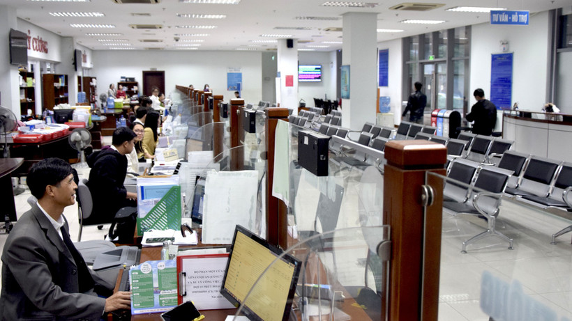 Hoạt động tại bộ phận một cửa Trung tâm Hành chính thành phố Đà Nẵng. (Ảnh minh họa: Báo Đà Nẵng) 