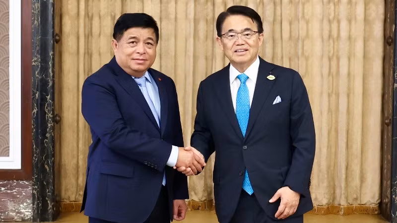 Phó Thủ tướng Nguyễn Chí Dũng tiếp Thống đốc tỉnh Aichi Omura Hideaki. (Ảnh: VGP) 