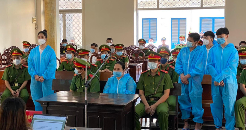 Các bị cáo trong vụ án.