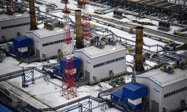 Giếng khí đốt Bovanenkovo ở bán đảo Yamal thuộc Bắc Cực. (Ảnh: AFP/TTXVN)