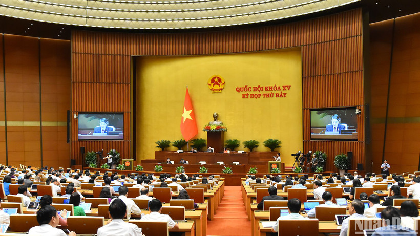 Quang cảnh phiên họp của Quốc hội, ngày 26/6/2024. (Ảnh: THỦY NGUYÊN)