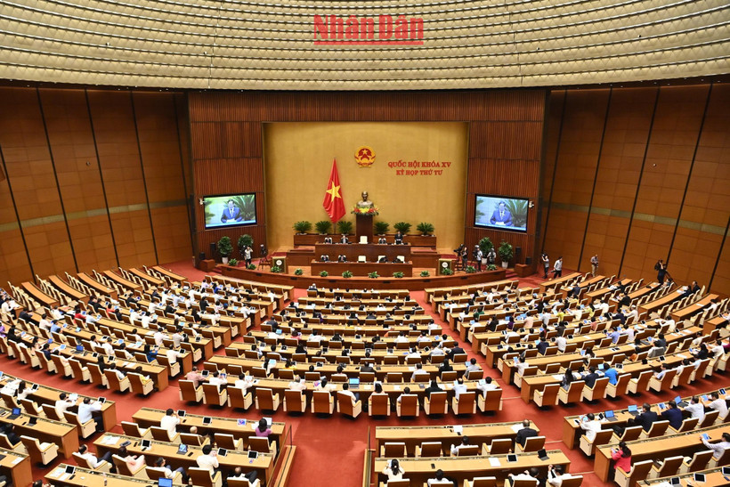 Quang cảnh phiên chất vấn của Quốc hội ngày 5/11. (Ảnh: ĐĂNG KHOA)