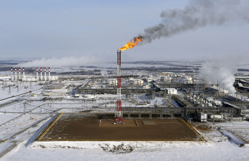 Một cơ sở khai thác dầu mỏ ở mỏ dầu Vankorskoye thuộc sở hữu của công ty Rosneft, thành phố Krasnoyarsk, vùng Siberia, Nga. (Ảnh: Reuters)