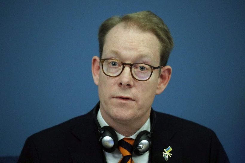 Ngoại trưởng Thụy Điển Tobias Billstrom cho biết quá trình xin gia nhập NATO của nước này đã tạm dừng. (Nguồn: EPA) 