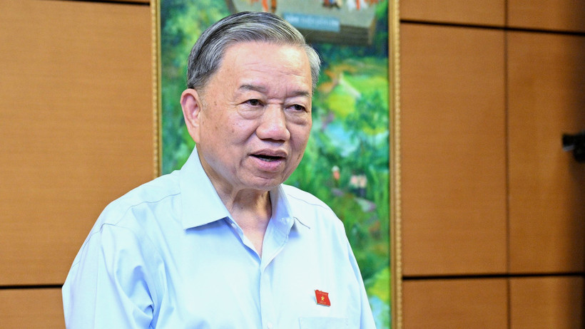 Chủ tịch nước Tô Lâm phát biểu tại phiên thảo luận tổ của Quốc hội, chiều 17/6. (Ảnh: THỦY NGUYÊN)