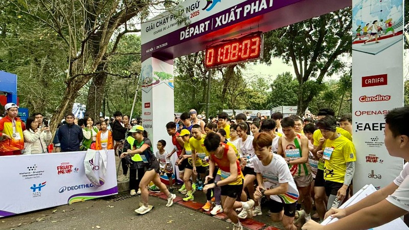 Giải chạy Pháp ngữ 2025 thu hút đông đảo các vận động viên từ nhiều lứa tuổi tham gia. (Ảnh: BTC) 