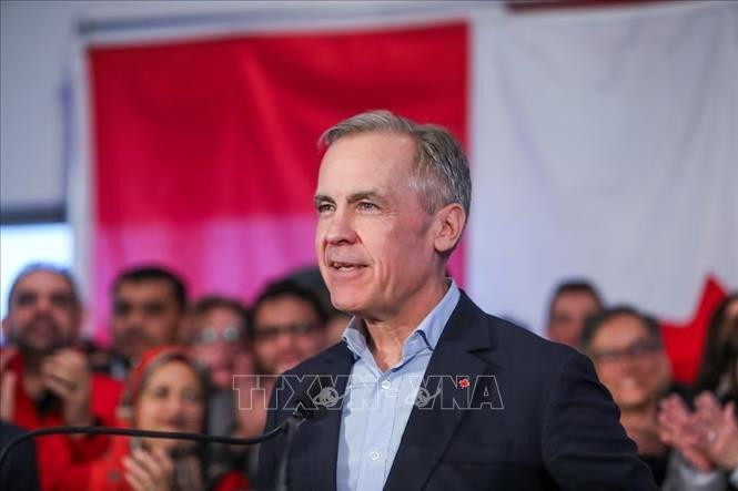 Ông Mark Carney phát biểu tại Alberta, Canada ngày 16/1/2025. (Ảnh: REUTERS/TTXVN)