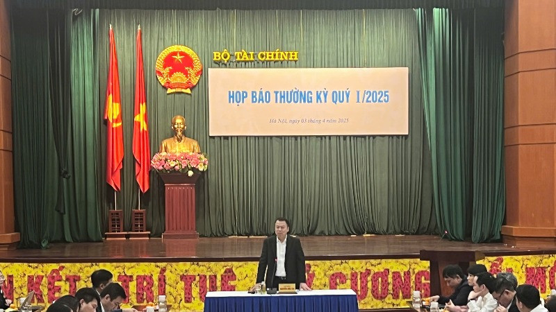 Họp báo Bộ Tài chính quý I/2025.