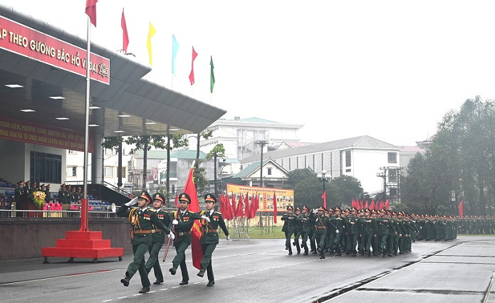 Tổ chức duyệt đội ngũ.