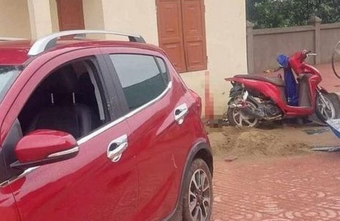 Hiện trường vụ tai nạn.