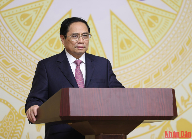 Thủ tướng Phạm Minh Chính phát biểu tại Hội nghị.